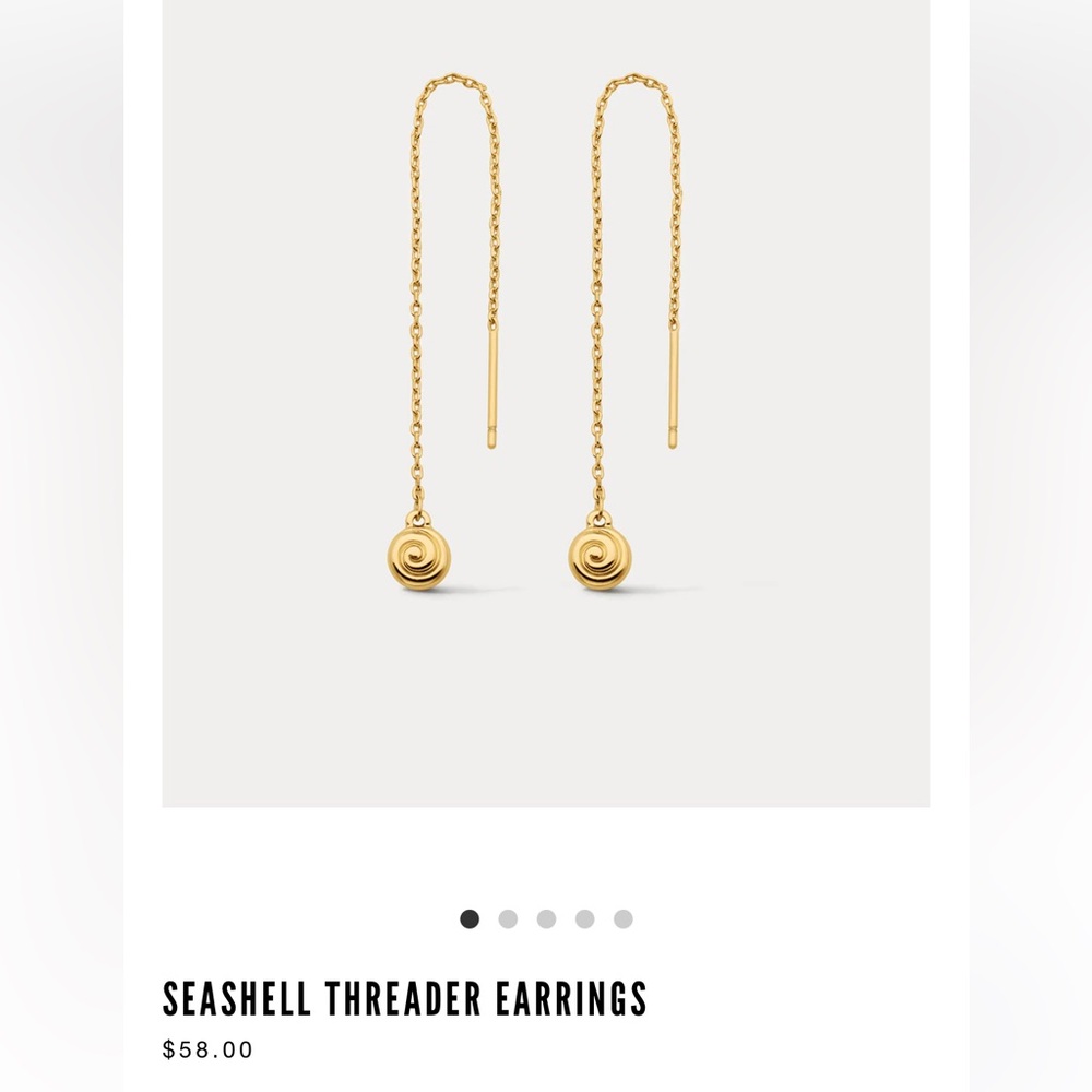 Seashell Threader Earrings